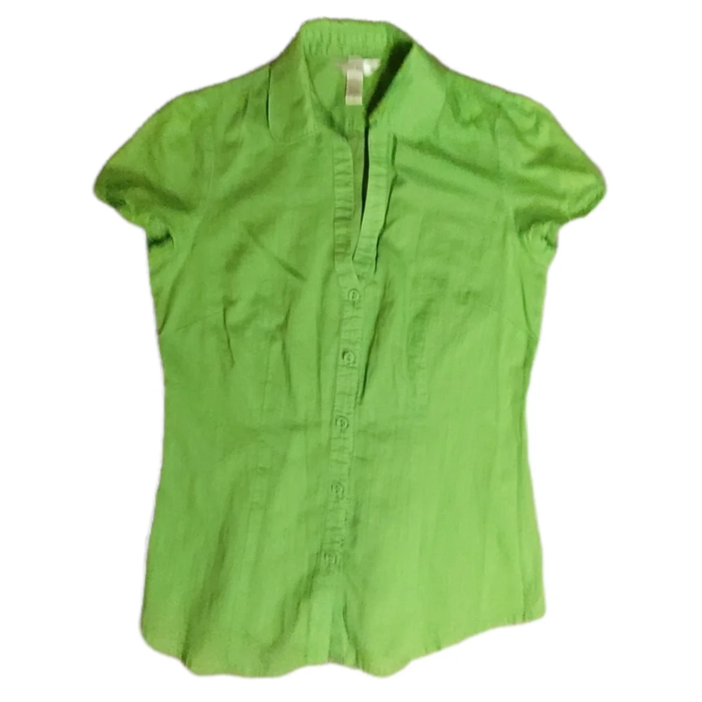 Banana Republic Green Blouse - Picture 1 of 6